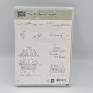 Stampin Up Friendship's Sweetest Thoughts‎ Rubber Stamp Set Card Making New